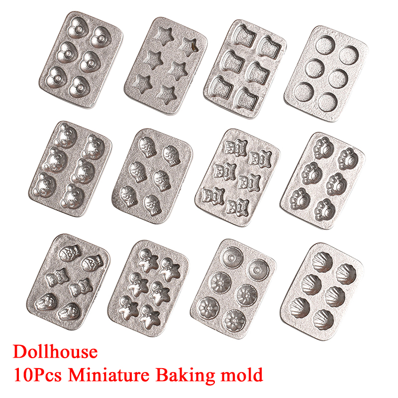 Kitchen Baking Decor - 10pcs Doll House Miniature Mini Cake