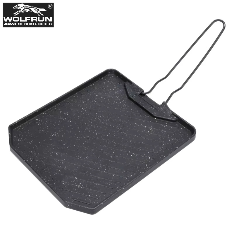 Kitchen Baking Tray Organiser - Durable Square Stainless Steel Grill Pan