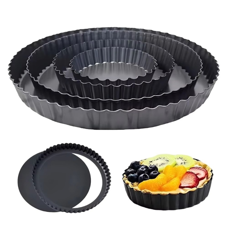 Baking Kitchen Set - 1pc Removable Bottom Fluted Tart Pan