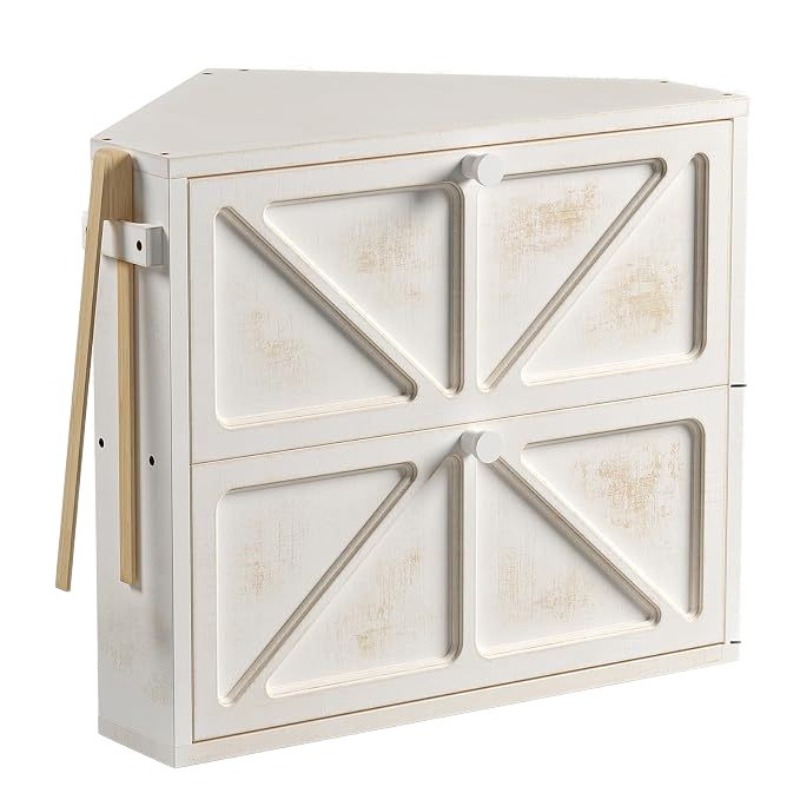 Kitchen Baking Corner - Old wooden double-layer bread box, household