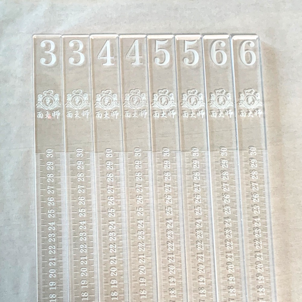 Acrylic Balance Ruler For Bisc - Fondant Smoother Set ulasan dan harga