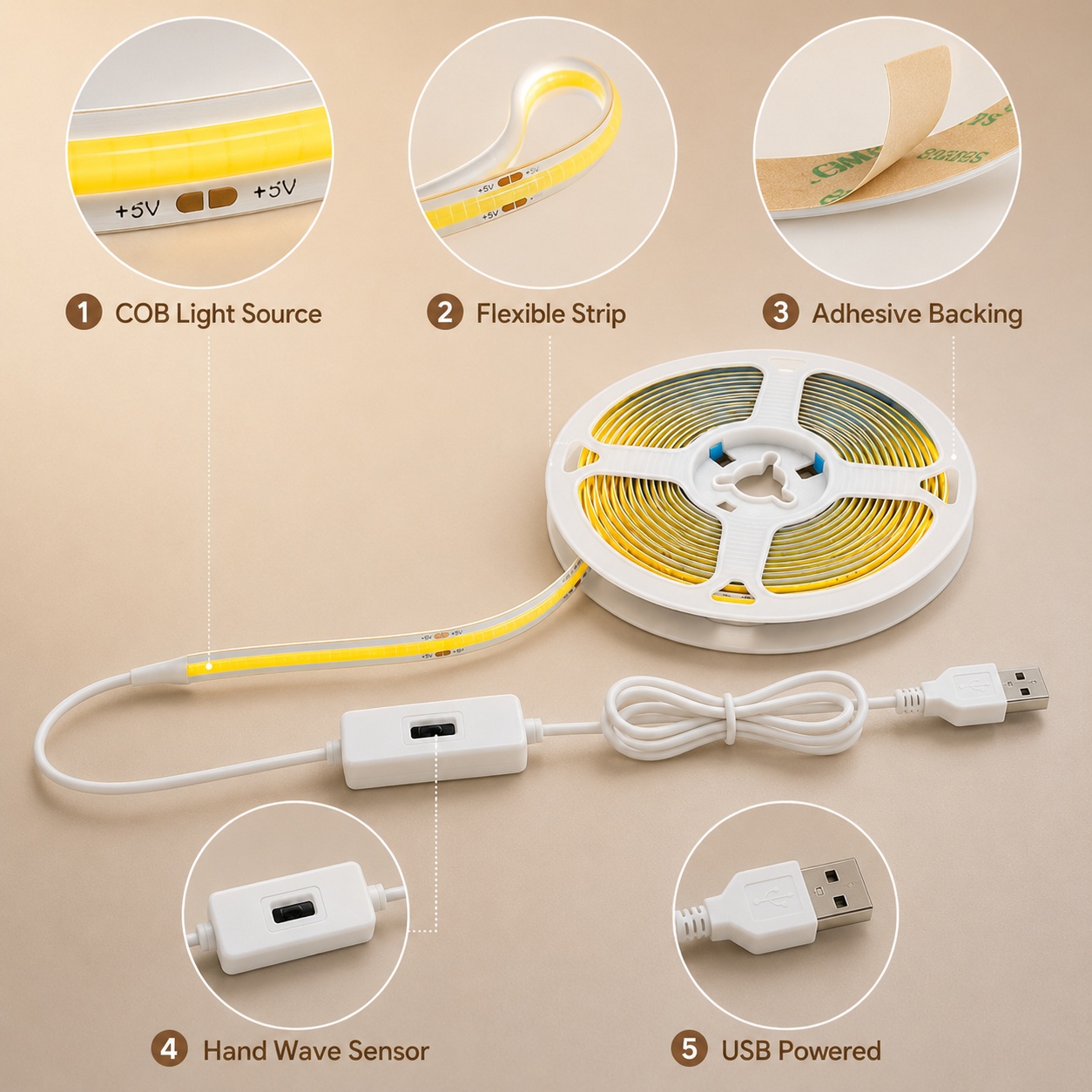 COB LED Light Strip Gesture Se - Kitchen Baking Cabinet ulasan dan harga