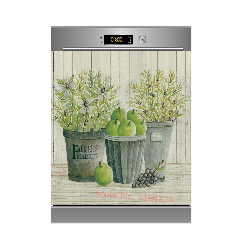 Potted Flower Sticker For Dish - Kitchen Baking Cabinet ulasan dan harga