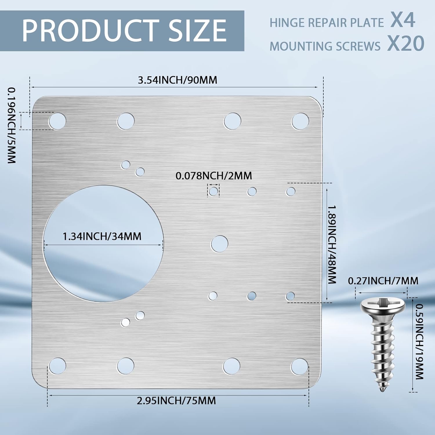 Cabinet Hinge Repair Plate Kit - Kitchen Baking Cabinet ulasan dan harga