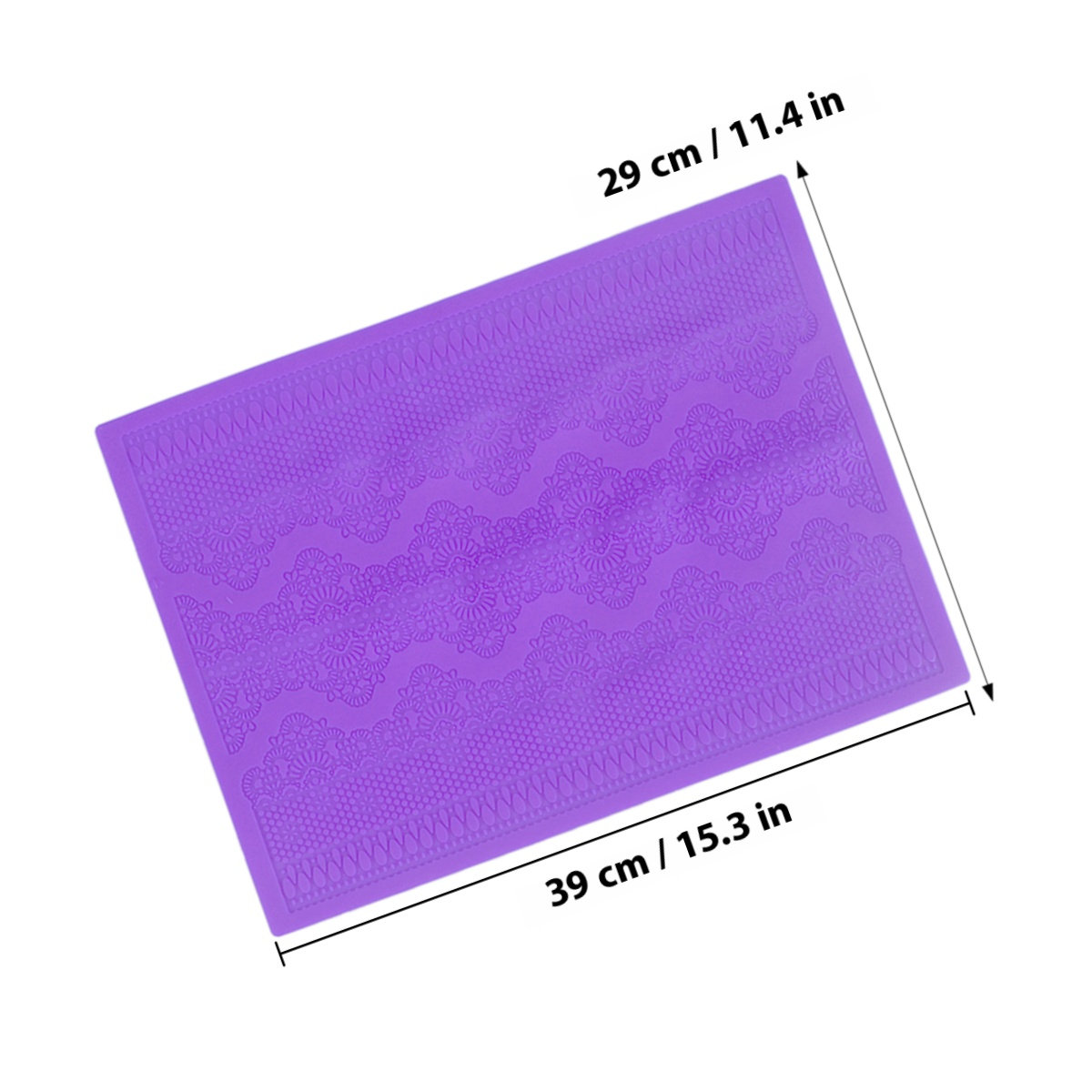 1pcs Silicone Mat Purple Food- - Kitchen Baking Decor ulasan dan harga