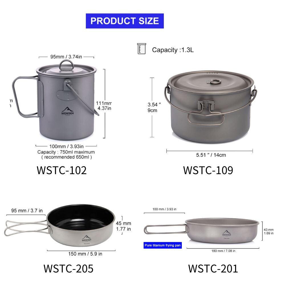 Widesea Camping Tableware Tita - Kitchen Baking Pan Set ulasan dan harga
