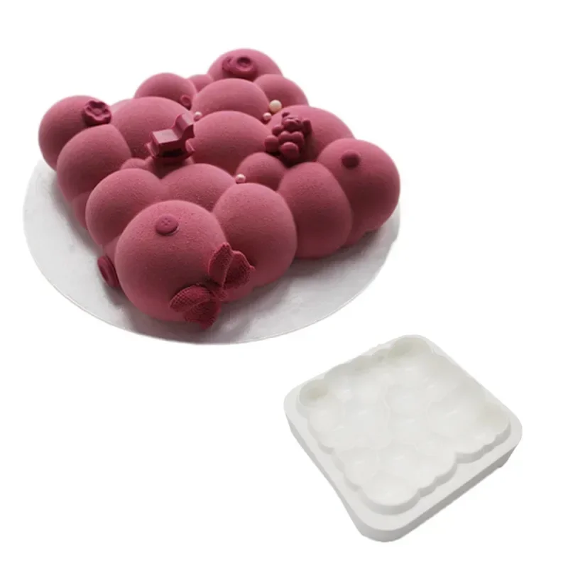 3D Square Cloud Shaped Silicon - Kitchen Baking Ware ulasan dan harga