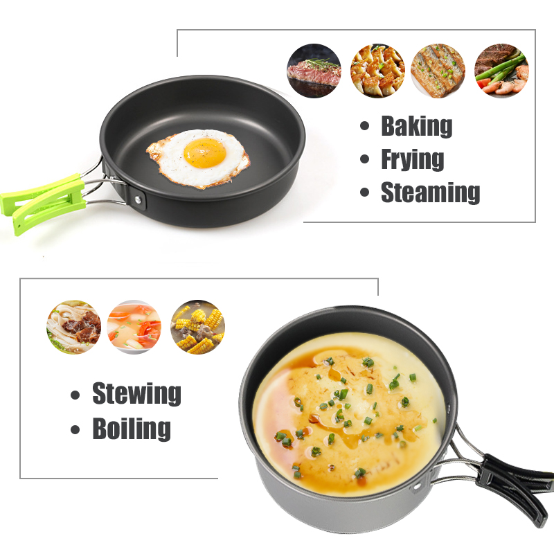 WESTTUNE Camping Cookware Kit  - Kitchen Baking Pan Set ulasan dan harga