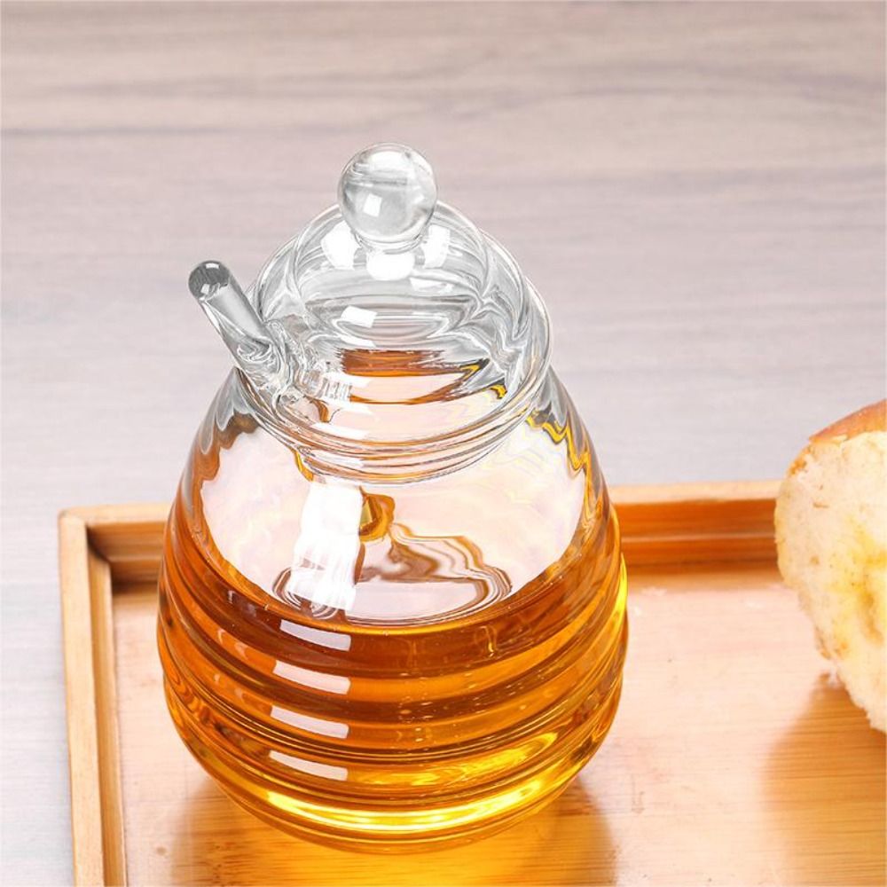 Transparent Honey Pot with Dip - Kitchen Baking Pan Set ulasan dan harga