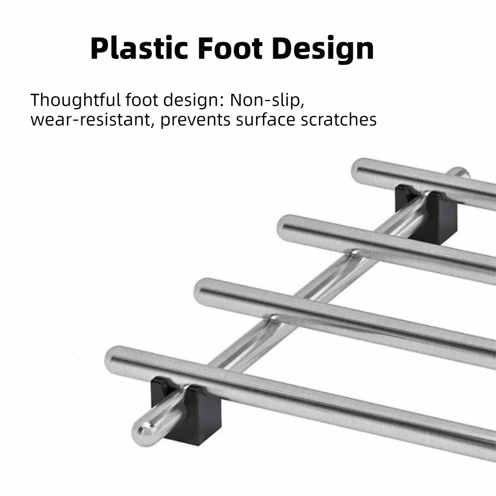 Non-Slip Feet Stainless Steel  - Kitchen Baking Rack ulasan dan harga