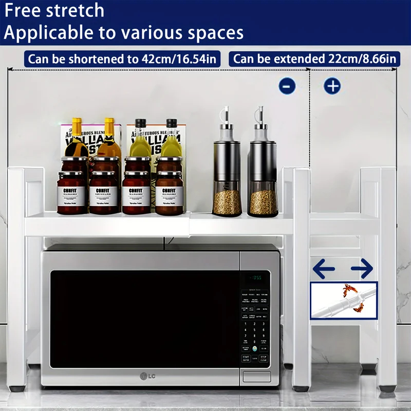 Expandable Microwave Shelf, Mi - Kitchen Baking Rack ulasan dan harga
