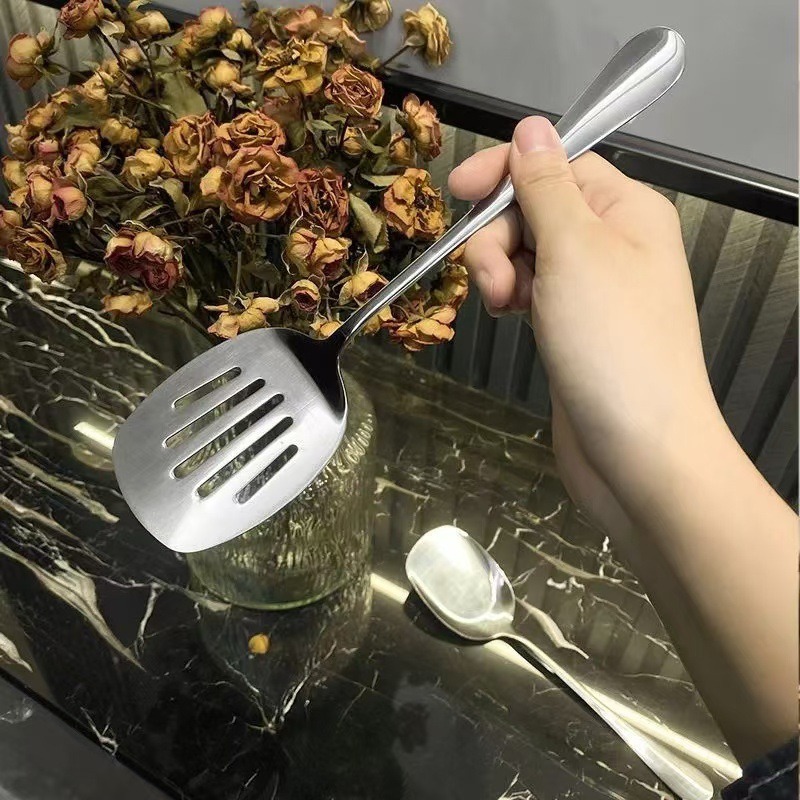 Food Grade Stainless Steel Wok - Offset Spatula Set ulasan dan harga