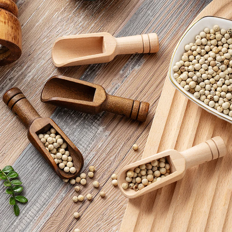 2/5PCS Wooden Coffee Scoop Set - Kitchen Baking Ware ulasan dan harga