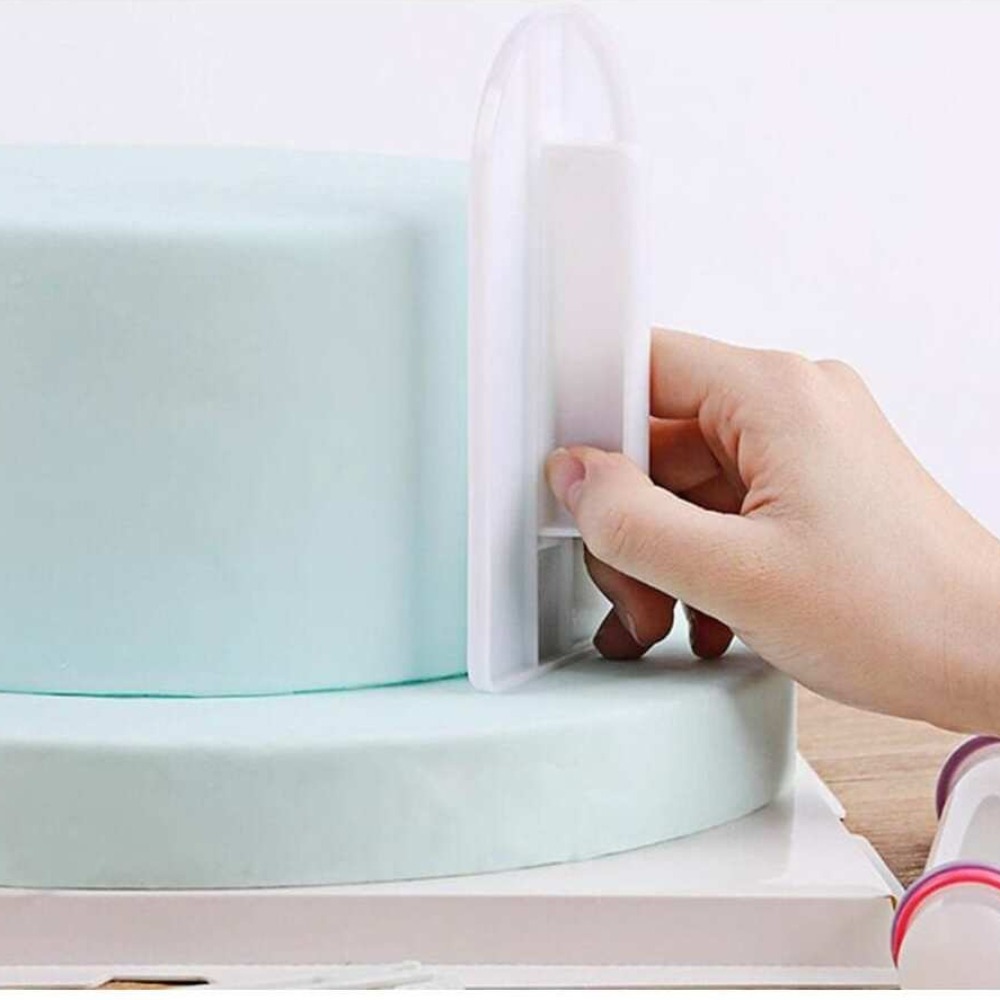 Plastic Cake Smoother DIY Fond - Fondant Smoother Set ulasan dan harga