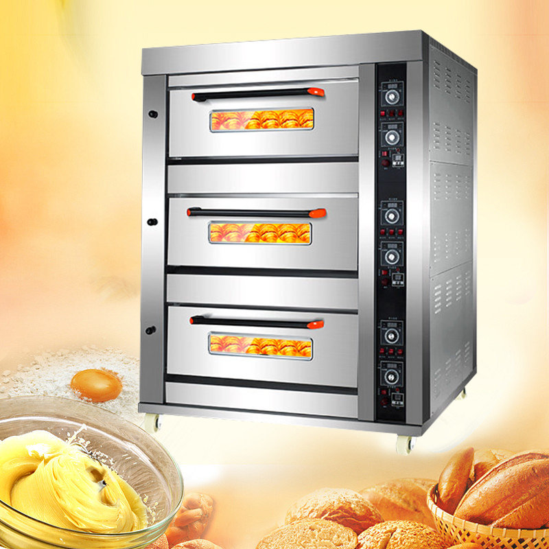 Guangzhou 3 Deck 6 Trays Comme - Commercial Kitchen Baking Equipment ulasan dan harga