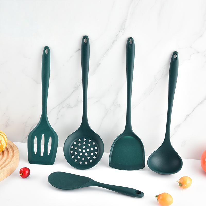 5Pcs Food Grade Silicone Kitch - Offset Spatula Set ulasan dan harga