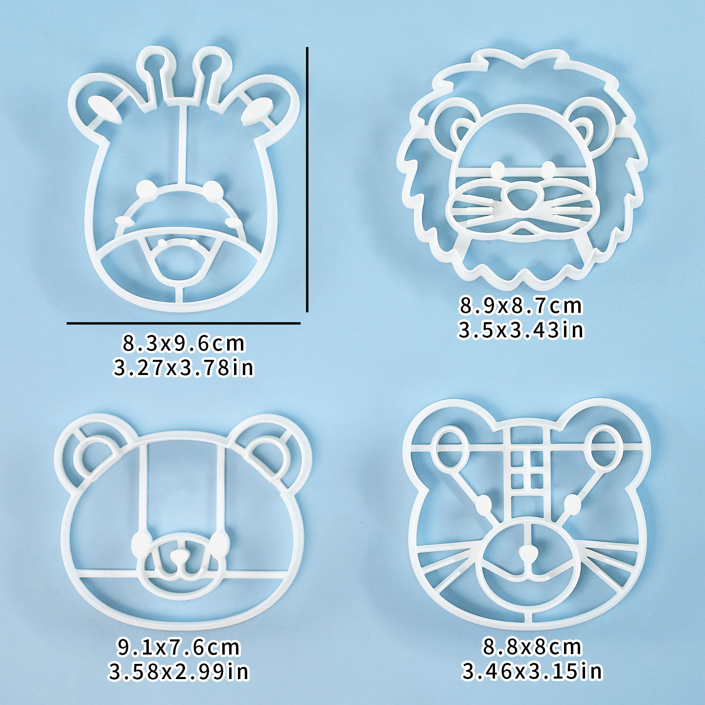 4 Pcs Animal Cookie Cutters Se - Baking Kitchen Set ulasan dan harga