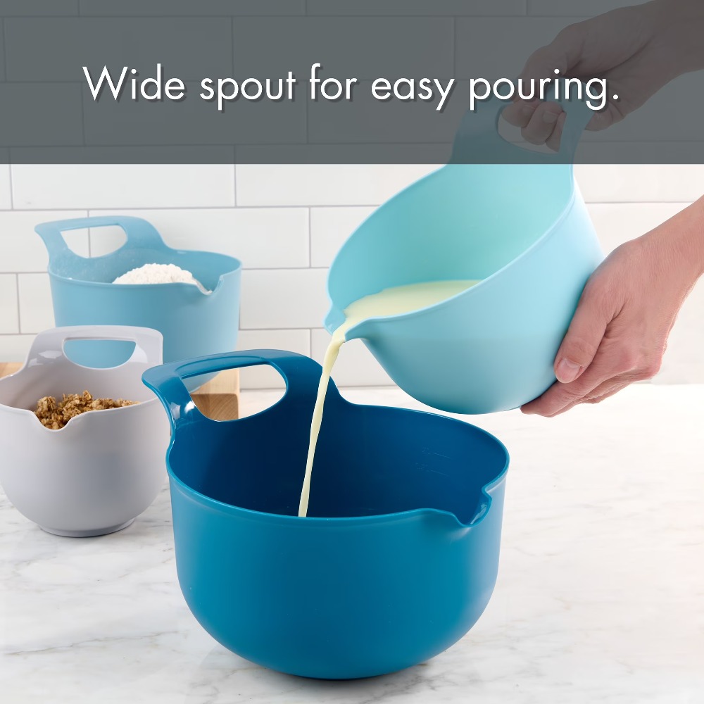 Nesting Plastic Mixing Bowls S - Baking Kitchen Set ulasan dan harga