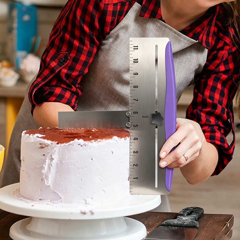 Stainless Steel Cake Scraper I - Kitchen Baking Corner ulasan dan harga