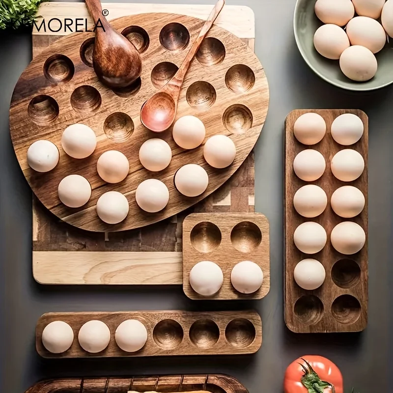 KEMORELA 1PCS Modern Wooden Eg - Kitchen Baking Tray Organiser ulasan dan harga