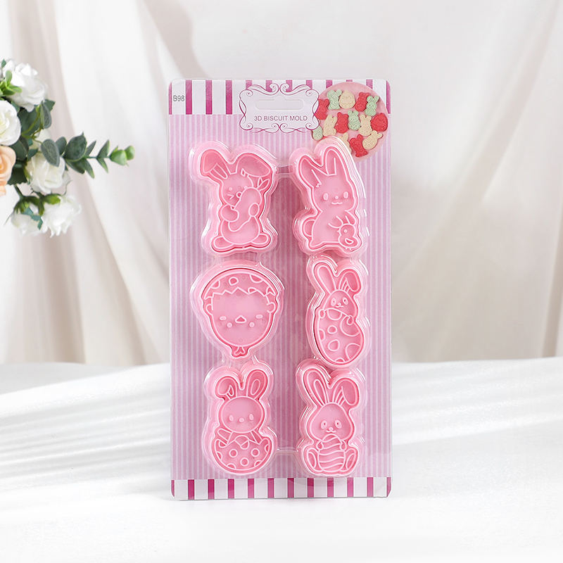 6pcs/Set Easter Bunny Cookie C - Baking Kitchen Set ulasan dan harga