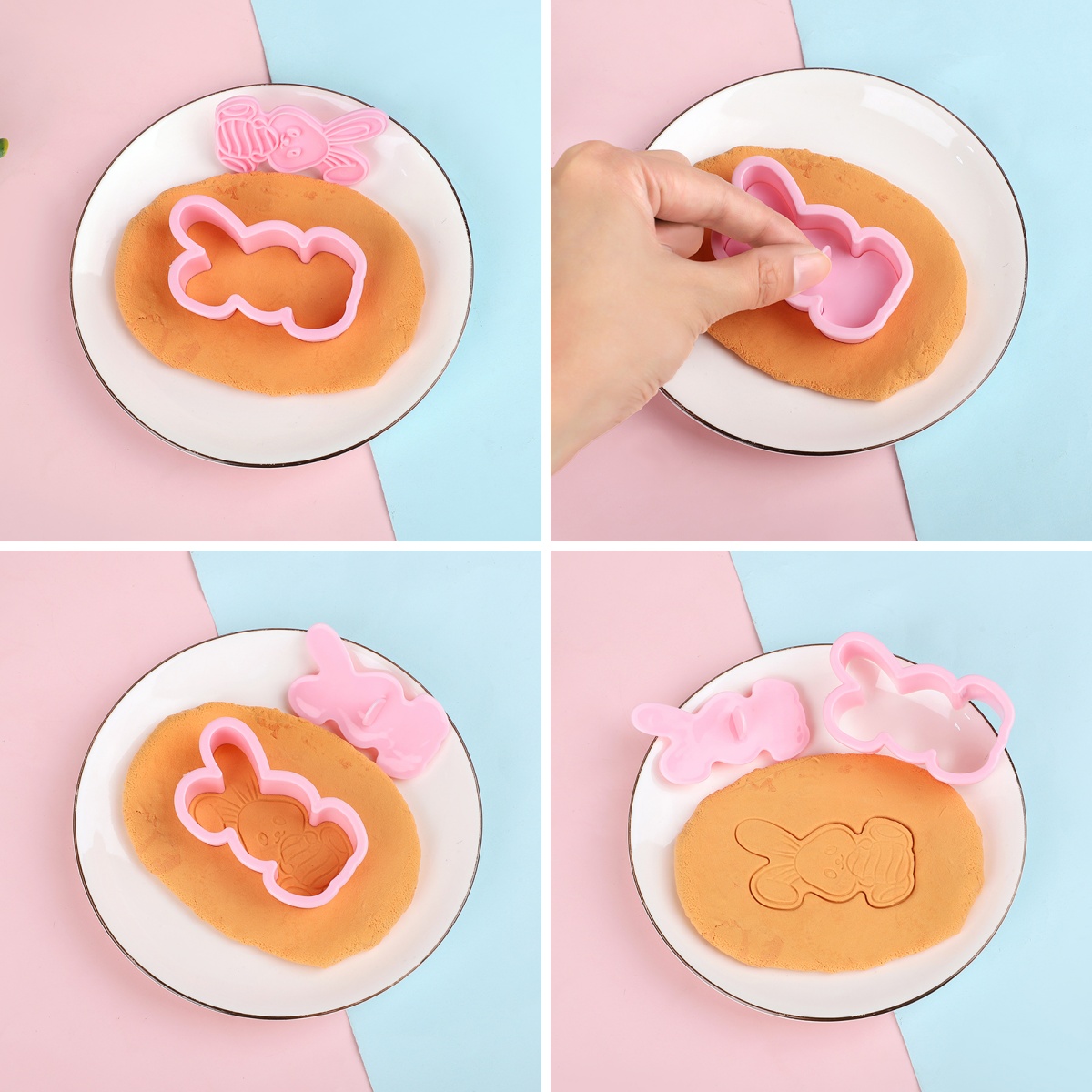 6pcs/Set Easter Bunny Cookie C - Baking Kitchen Set ulasan dan harga