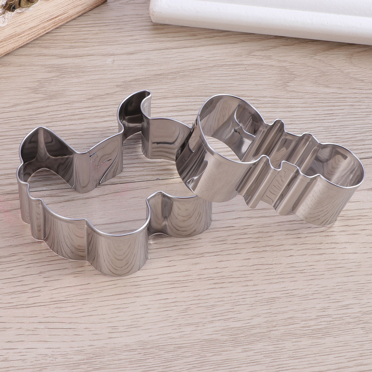 5Pcs Cookie Cutter Set Stainle - Baking Kitchen Set ulasan dan harga