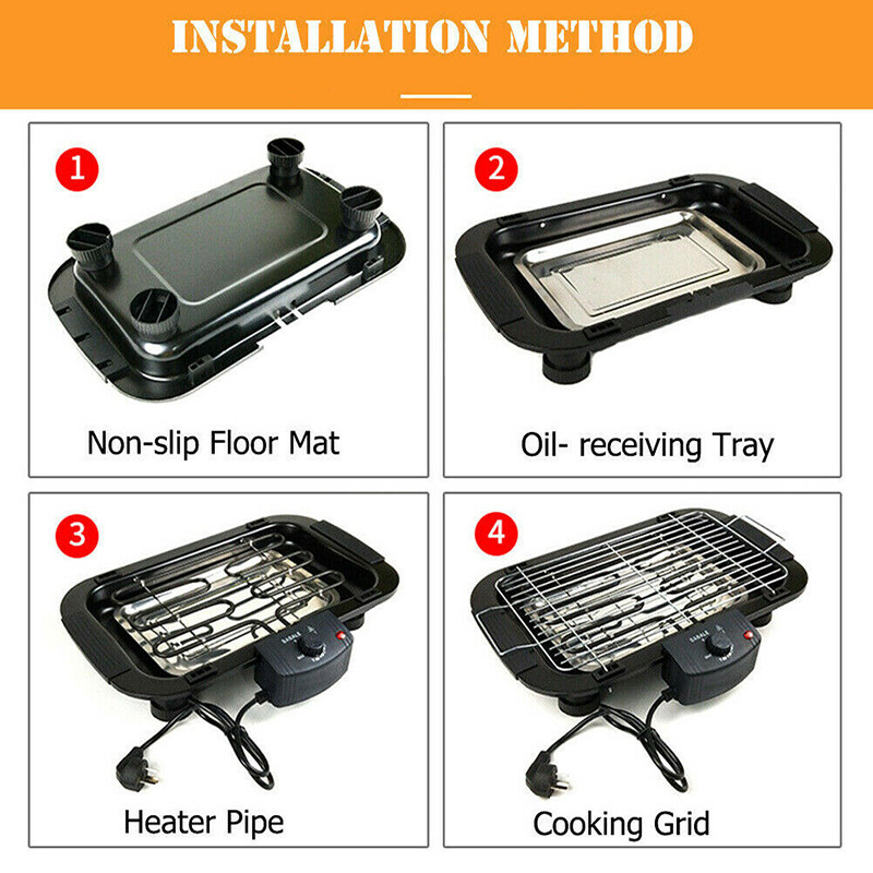 Household Smokeless Grill 2000 - Kitchen Baking Tray Organiser ulasan dan harga