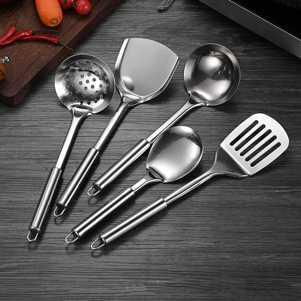 5PCS/SET Stainless Steel Pract - Offset Spatula Set ulasan dan harga