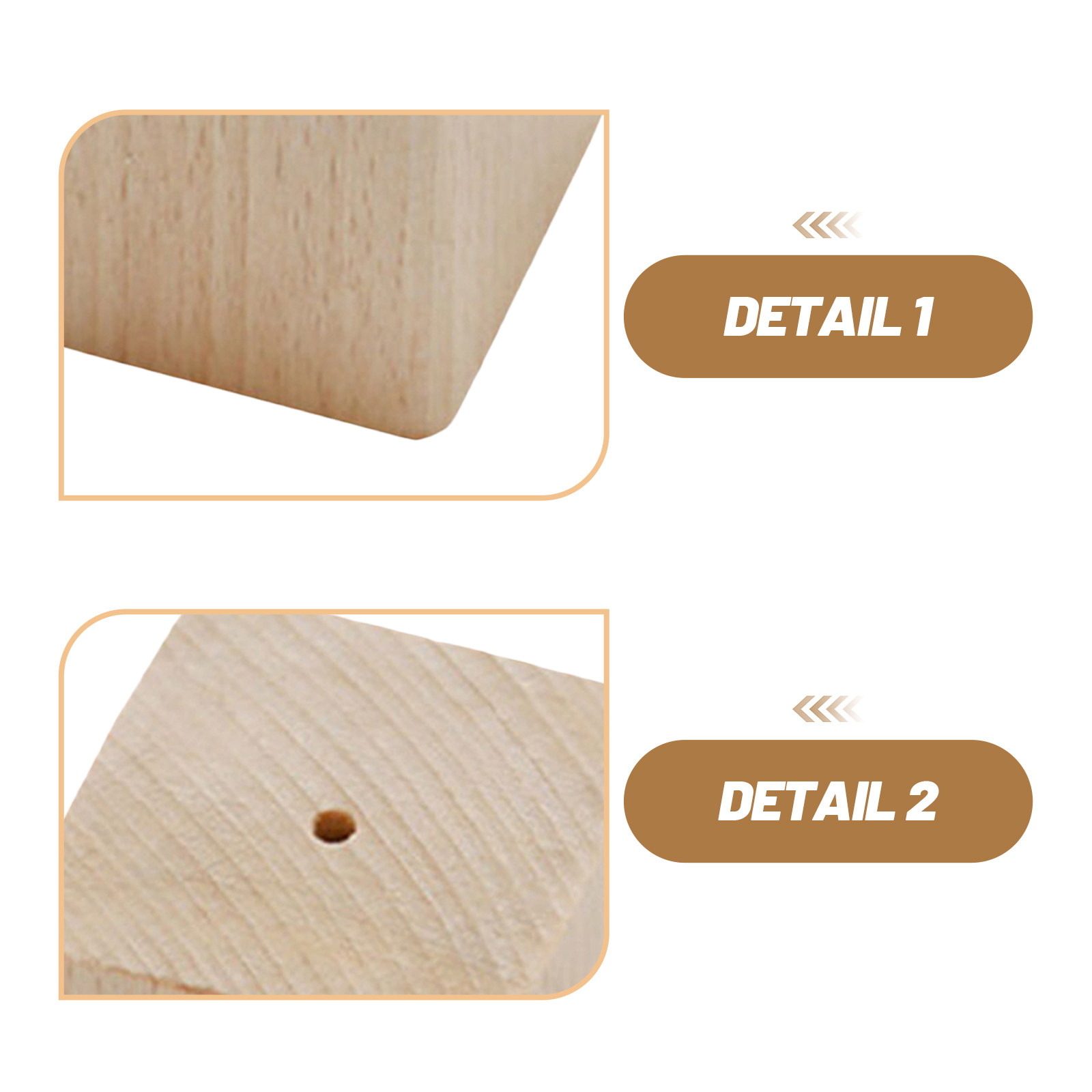 2Pcs Wooden Flower Nail Bases  - Kitchen Baking Decor ulasan dan harga