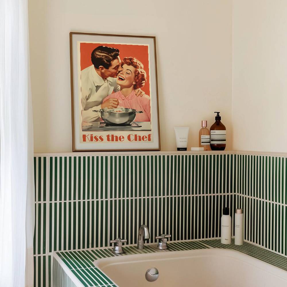 Retro Kitchen Quote Paper Post - Kitchen Baking Quotes ulasan dan harga