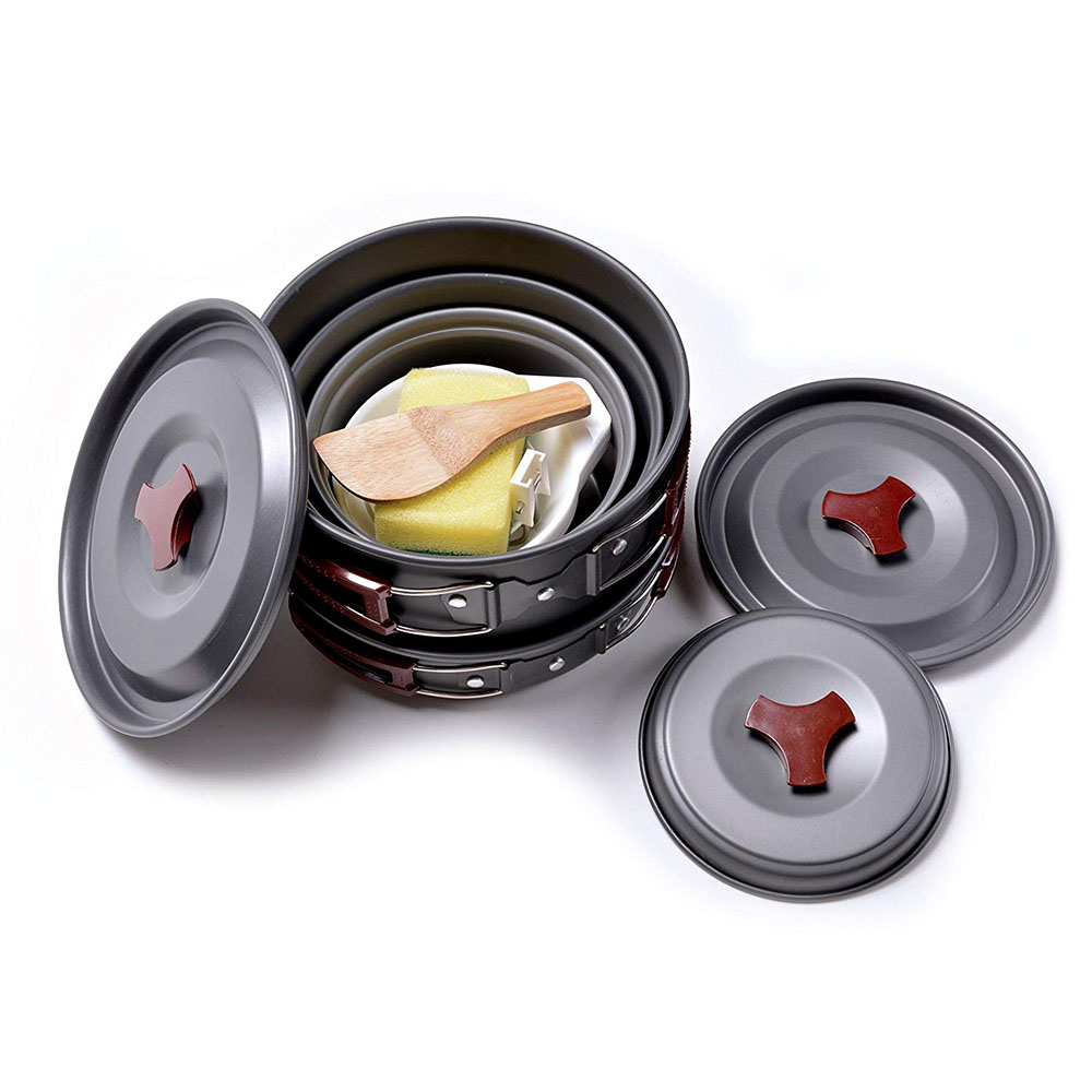 Outdoor Camping Cookware Kit N - Kitchen Baking Pan Set ulasan dan harga