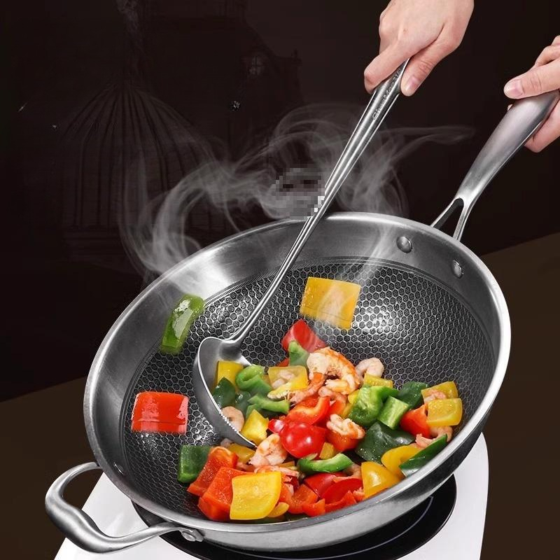 Food Stainless Steel Wok Spatu - Offset Spatula Set ulasan dan harga
