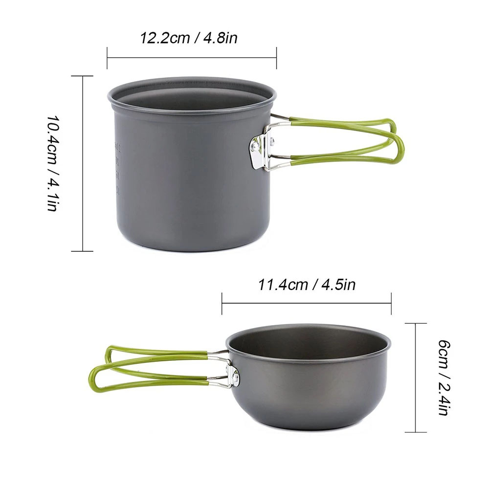Camping Cookware Kit with Stov - Kitchen Baking Pan Set ulasan dan harga